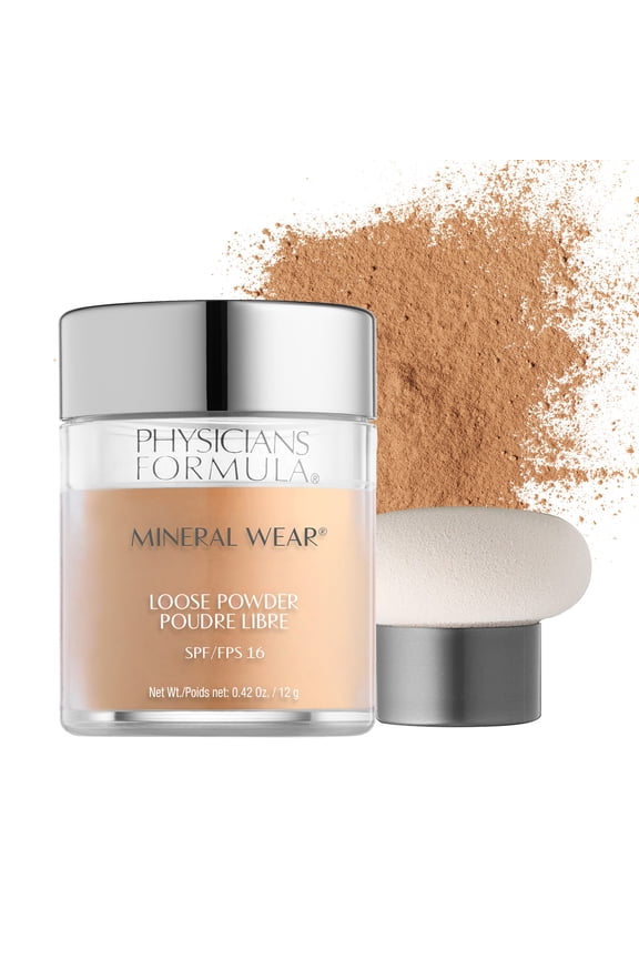 Mineral Wear Loose Powder SPF 16, Medium Beige, 0.49 oz, Foundation Makeup