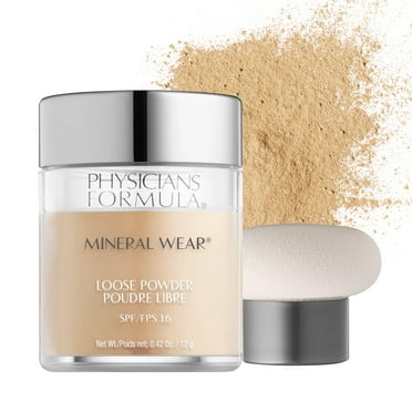 Physicians Formula Mineral Wear Loose Powder, Translucent Light, 0.49 oz, Foundation Makeup