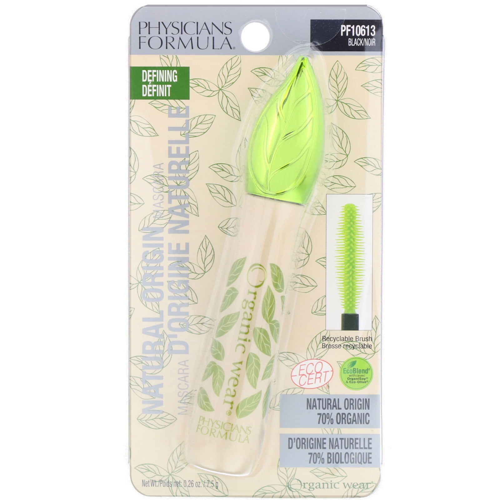 Physicians Formula Organic Wear Natural Origin Mascara Defining Black 0
