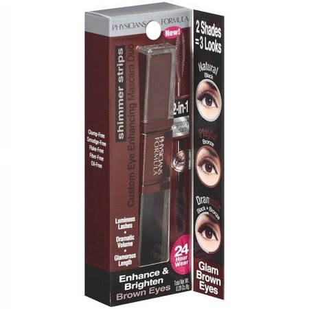 Physicians Formula Physicians Formula Shimmer Strips Glam Collection Custom Eye Enhancing Mascara Duo, 0.28 oz