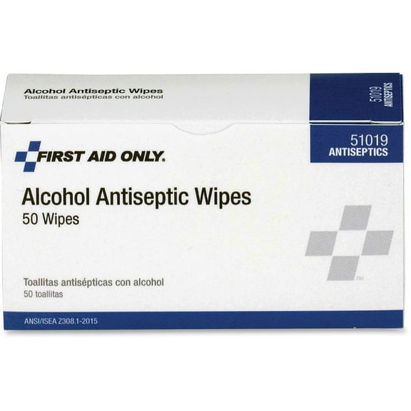 PhysiciansCare by First Aid Only 51019-001 First Aid Alcohol Pads (50/Box)