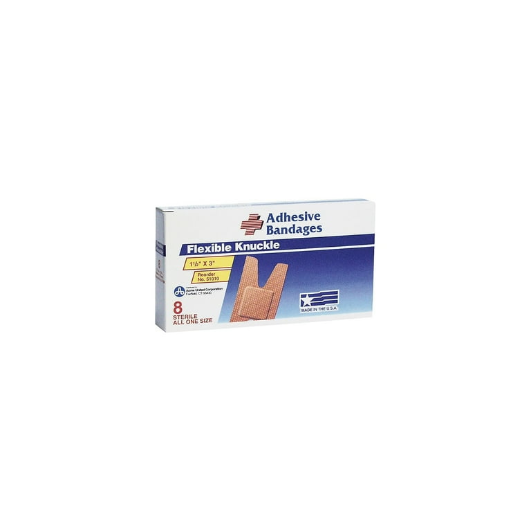 First Aid Fabric Knuckle Bandages, 8/Box First Aid Fabric Knuckle Bandages, 8/Box