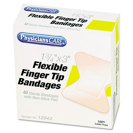 (4 pack) (4 Pack) PhysiciansCare Flexible Finger Tip Bandages, 40 count