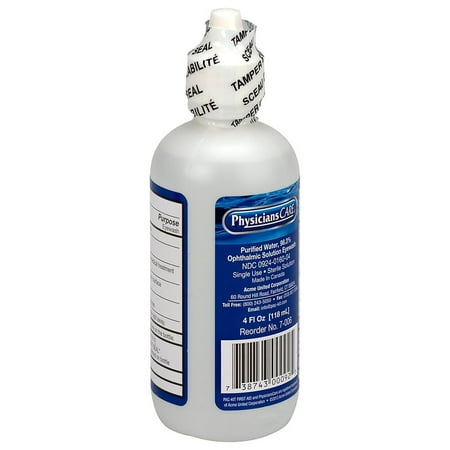 Physicianscare By First Aid Only Disposable Eye Wash Refill, 4-oz. EA (FAO340204)