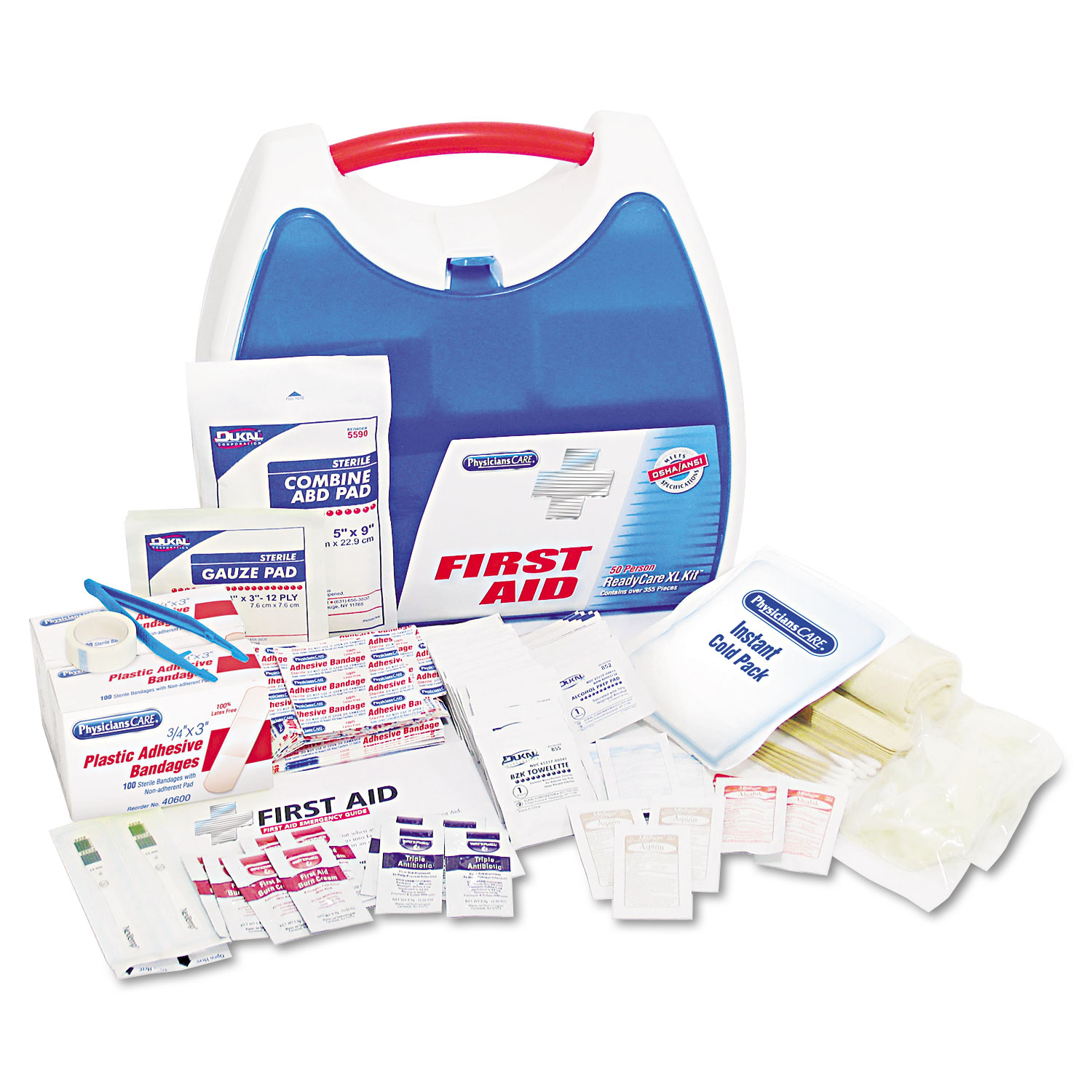 Physicianscare ReadyCare First Aid Kit for up to 50 People 355 Pieces/Kit 90698 - image 1 of 5
