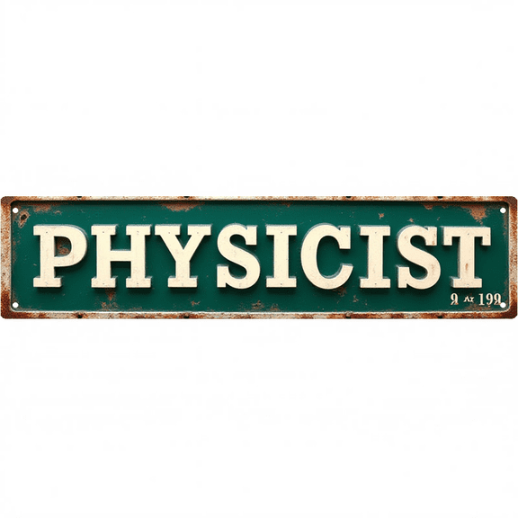 Physicist Professional Tin Signs 16*4 Inches "Physicist" Office, Garage, Bedroom Decor Unique Wall Decor, Outdoor Sign, Mens Wall Decor