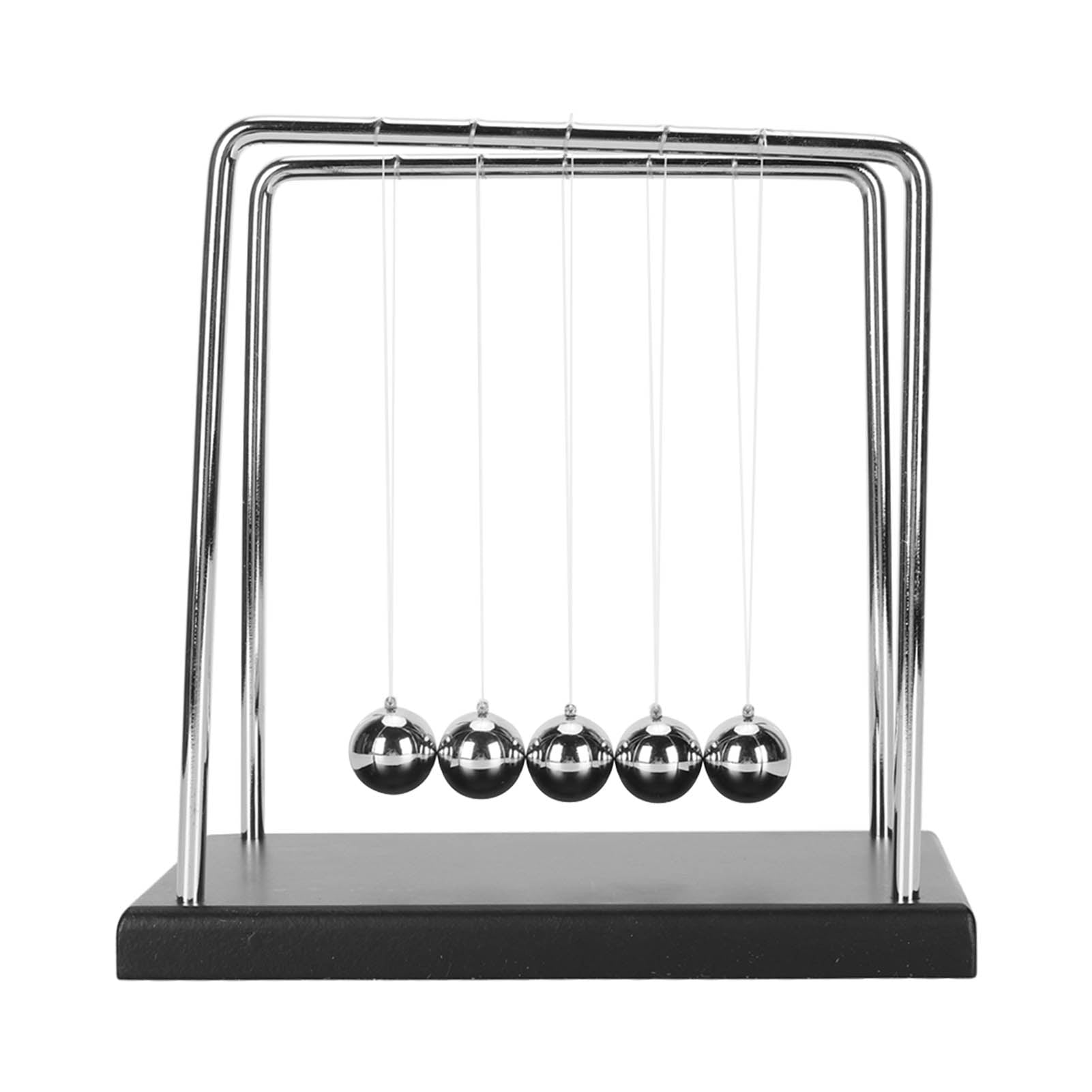 Physics Balance Balls Desk Toy Swinging Pendulum Stress Relief Wood