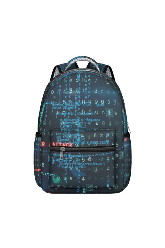 Physics Biology Students Backpack Science Classroom Educational Wall School Bag with Scientific Formula and Experiment Design, Lightweight and Adjustable Strap