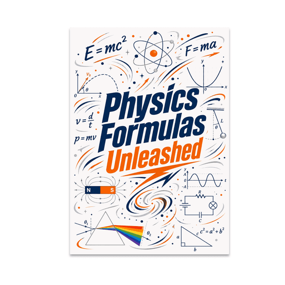 Physics Formulas Unleashed - Physics Enthusiast - 13x19 Poster Print