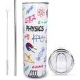 thumbnail image 1 of Physics Gift Physics Teacher Mug Physics Tumbler Cup Physics Teacher Gift for Women Men 20 Oz Stainless Steel Insulated Water Bottle With Lid and Straw, 1 of 6