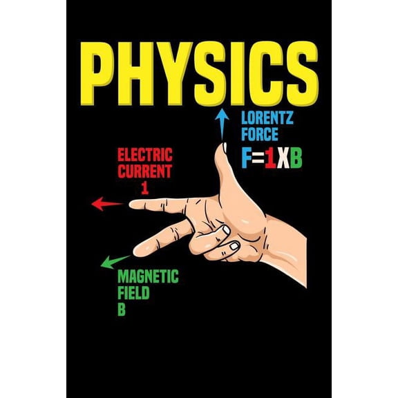 Physics Lorentz Force F=IxB Electric Current I Magnetic Field B : 120 Pages I 6x9 I Dot Grid I Funny Teacher, School & College Gifts (Paperback)