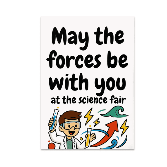 Physics Pun Wall Art - Young Scientist - 13x19 Poster Print