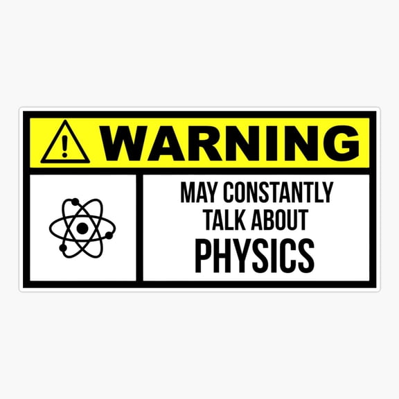 Physics Science Formula Classroom Sticker