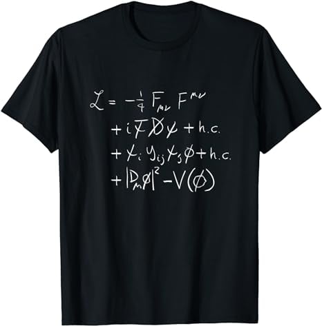 Physics Subject Standard Model Lagrangian Science Teacher T-Shirt