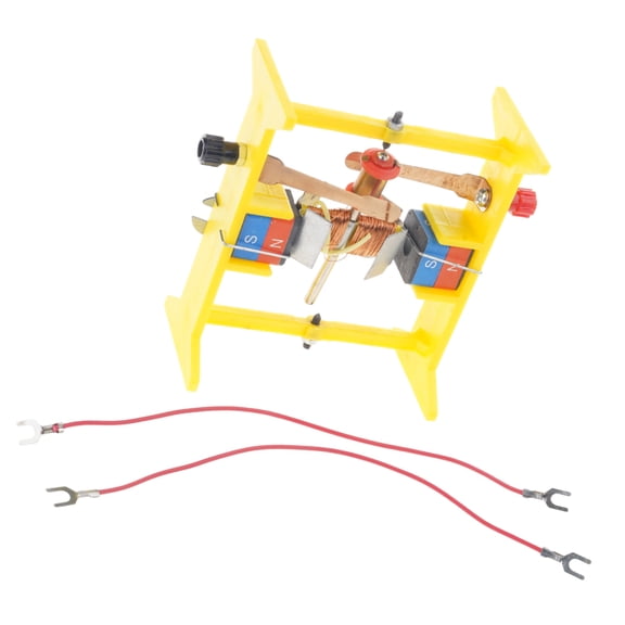 Physics Teaching Aid D C Motor Model for Electromagnetism Experiments with Safe Smooth Design for School Laboratory Use