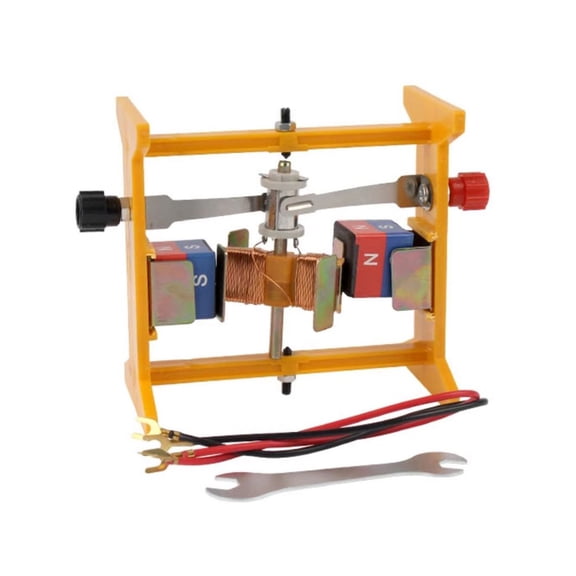Physics Teaching Aid D C Motor Model for Electromagnetism Experiments with Safe Smooth Design for School Laboratory Use
