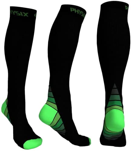 Physix Gear Compression Socks for Men & Women 20-30 mmhg Graduated ...