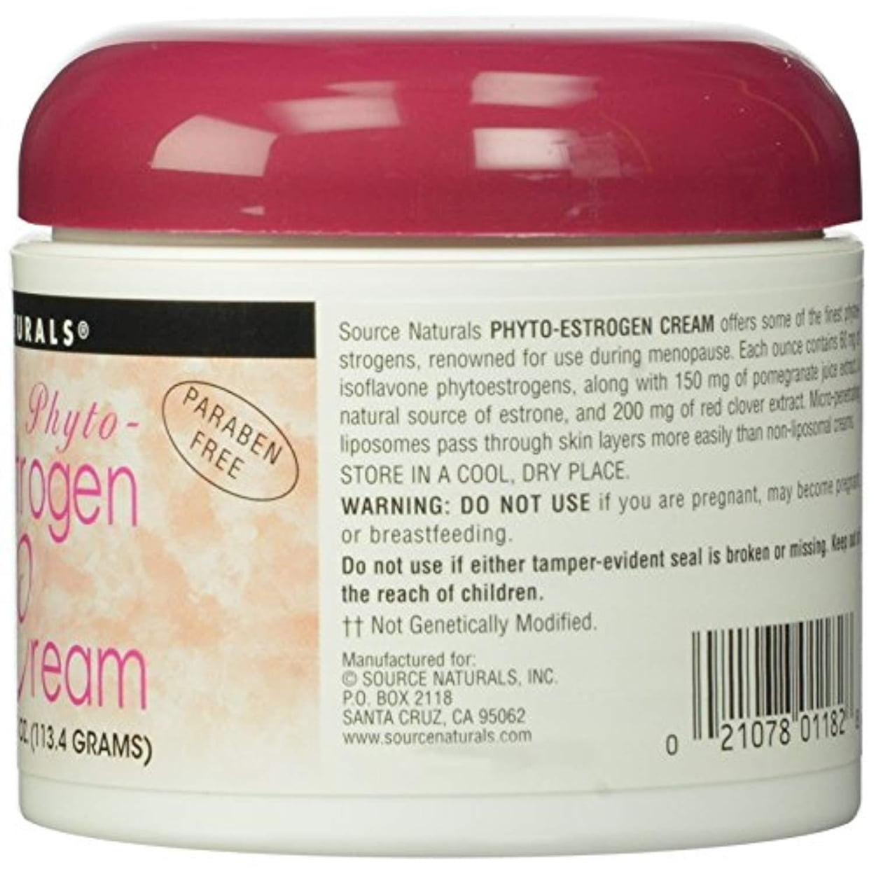 PhytoEstrogen Cream, 4 oz (113.4 g), Source Naturals