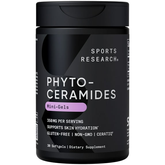 Sports Research® Phytoceramides 350mg - Plant Derived Ceramides for Healthy Skin and Hydration