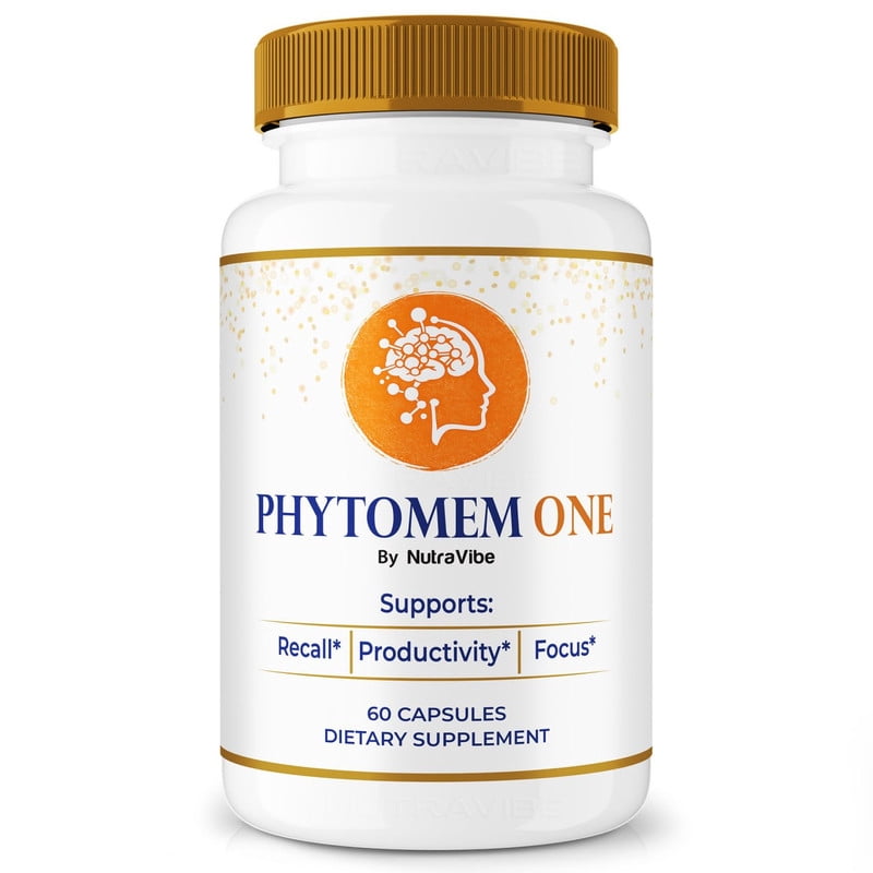Phytomem One Pills – Daily Formula with a Natural Blend to Help Maintain Focus, Memory & Concentration | Clean, Gentle, Easy-to-Swallow Capsules for Everyday Sharpness (60 Capsules)