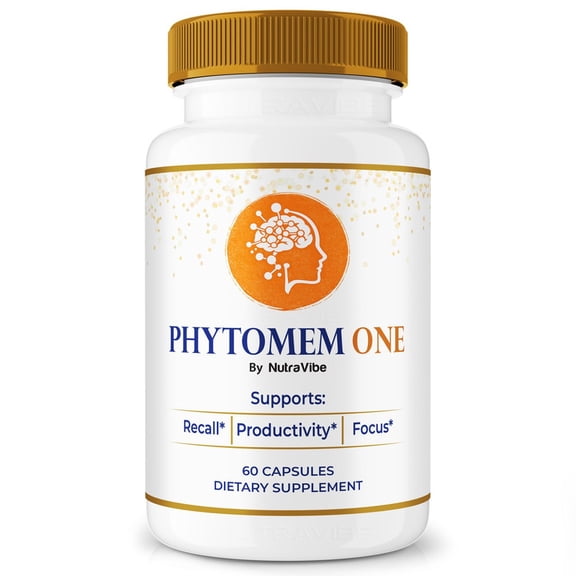 Phytomem One Pills – Daily Formula with a Natural Blend to Help Maintain Focus, Memory & Concentration | Clean, Gentle, Easy-to-Swallow Capsules for Everyday Sharpness (60 Capsules)