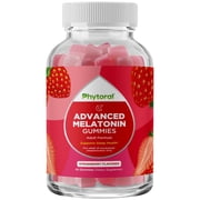 Phytoral 5 mg Adult Melatonin Sleep Gummies for Better Sleep and Mood Support, 60 Count