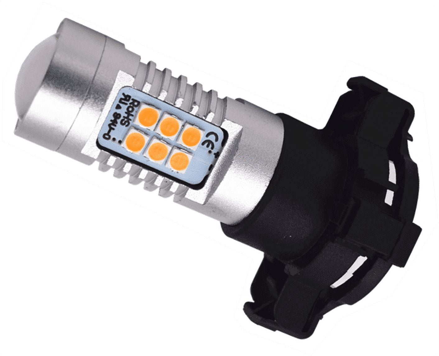 Phyun 1 Pair 12V DC 21-SMD PY24W Amber CAN-Bus Error Free LED Car Turn Indicator Bulb