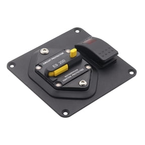 Phyun 2-in-1 200a Circuit Breaker Panel + Red LED Backlit Rocker Switch On-Off