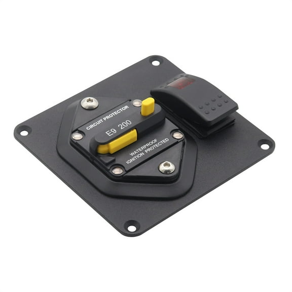 Phyun 2-in-1 200a Circuit Breaker Panel + Red LED Backlit Rocker Switch On-Off