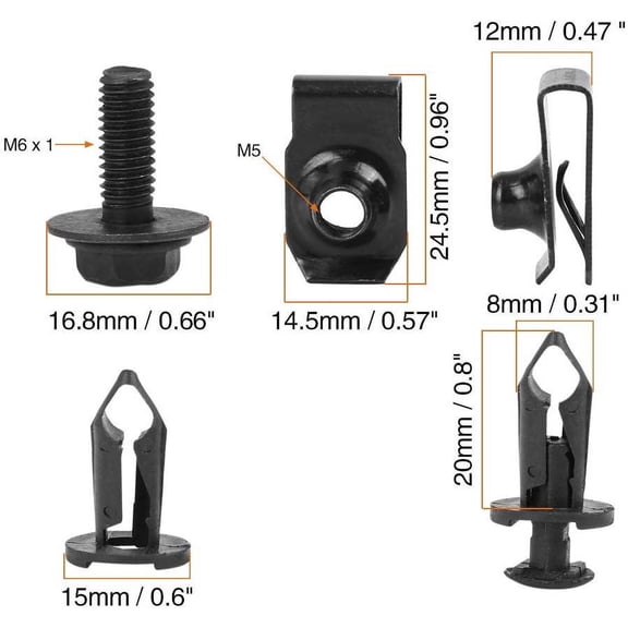 Phyun 28Pcs Car Body Bolt Screw Clip Rivet Kit For Nissan 350z 370z Infiniti G37 G35