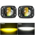 thumbnail image 1 of Phyun 2Pcs 3 Inch 8D Lens Led Work Light 6000K White 3500K Yellow Flush Mount Driving Light Fog Lights For Car Truck Off Road 4X4 12V 24V, 1 of 5