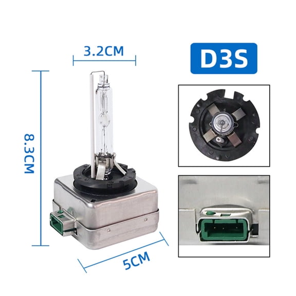 Phyun 2Pcs D3S HID Xenon Car Headlight Lamp Bulb 35W 6000K Bulb