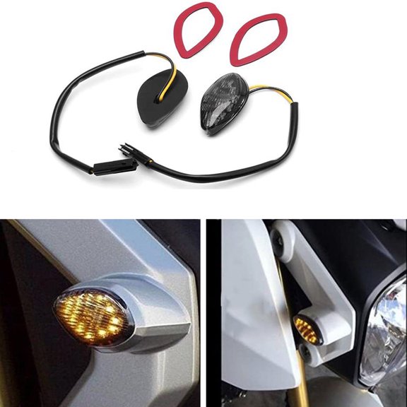 Phyun 2Pcs/Set Flush Led Turn Signal Lights Blinkers Fits For Honda Grom 2013-2019