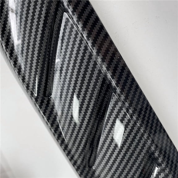 Phyun 2x Car Hood Vent Louver Scoop Cover Air Flow Intake Carbon Fiber Style