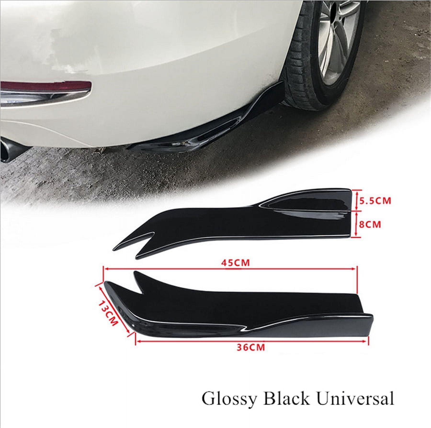 Car Winglets Rear Phyun 2x SUV Car Rear Bumper Side Chin Splitter Winglet Kit Glossy ...