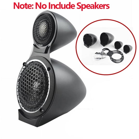 Phyun 3.5 Inch Mid-Range Speaker Base Car Horn Modified Three-Way Speaker Bracket Treble Mid-Range Speaker Box Bracket Shell Gasket