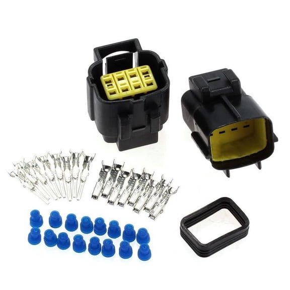 Phyun 5 Sets 8 Pin Way Waterproof Wire Connector Plug Auto Sealed Electrical For Car Truck Boat
