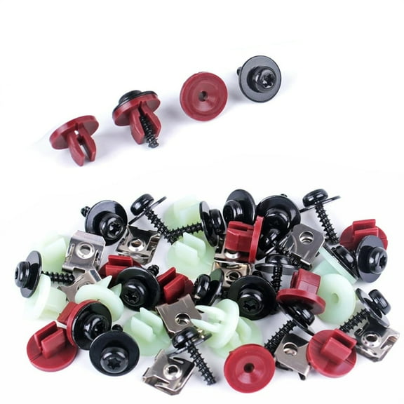 Phyun 50Pcs Engine Splash Shield Screws Bolts U-Nuts Kit For Ford C-Max Focus Mondeo