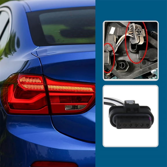 Phyun 6 Pins Rear Tail Light Rear Lamp Plug Prewired Connector For Fiat 500X 2016-2022 Bmw