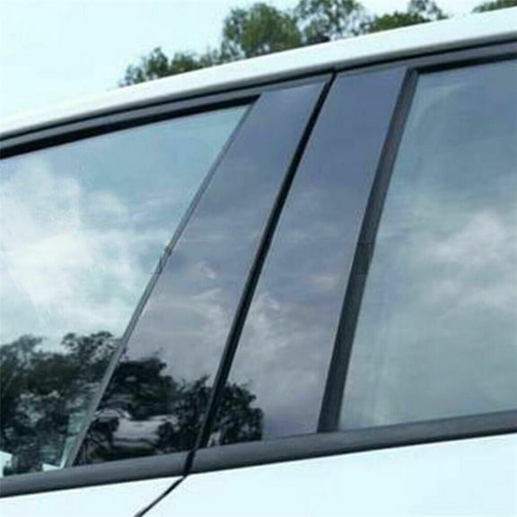 Phyun 6Pcs Black Pillar Post Door Window Trim Cover for Grand Cherokee 2011-2021