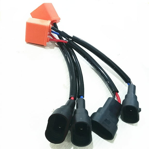 Phyun 9006 / 9005 To H4 Headlight Bulb Conversion Sockets Harness 100W 2Pcs