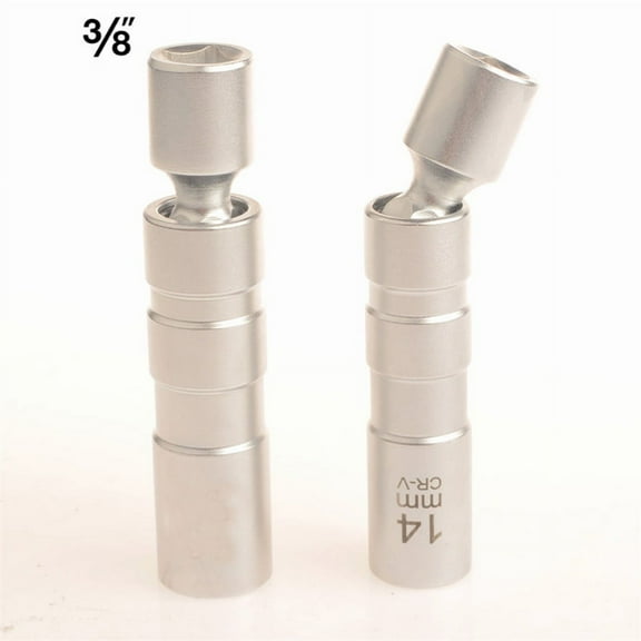 Phyun 95MM Length Spark Plug Socket Wrench 3/8 Inch Drive 14MM Spark Plugs Removal Tool x1
