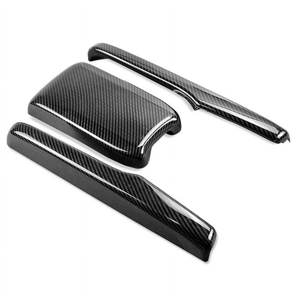 Phyun Abs Carbon Fiber Look Interior Central Armrest Box Panel For Honda Civic 2016-2020
