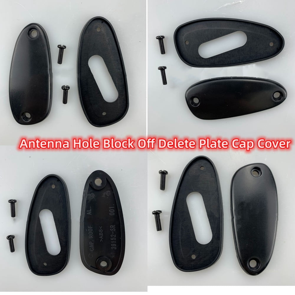 Antenna Hole Delete Plate For 1992-2000 Honda Civic – Black Cap Cover With Gasket & Screws