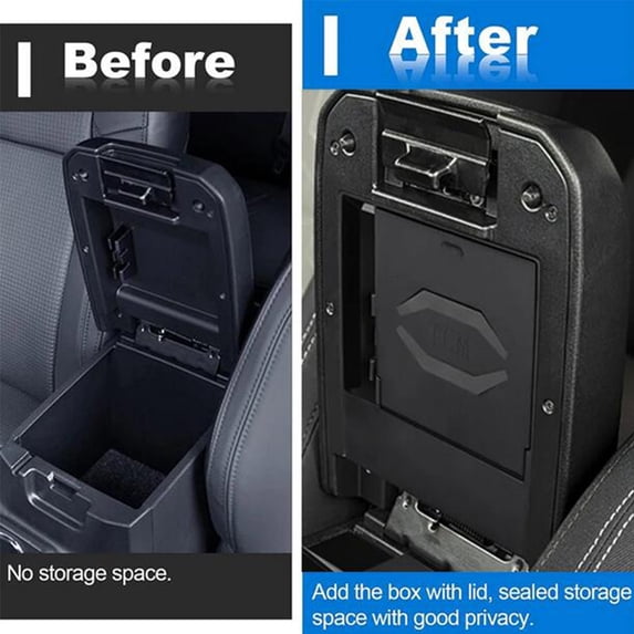 Phyun Armrest Center Hidden Storage Box For Toyota Tacoma 2016-2023