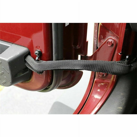 Phyun Black Door Limiting Straps Wire Protecting Harness for Jeep Wrangler Jk 2007-17