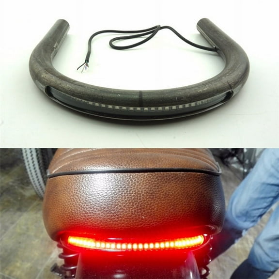 Phyun Cafe Racer Rear Seat Frame Hoop Loop with LED Brake Turn Tail Light for Honda Cb