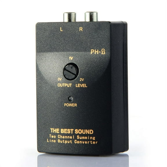 Phyun Car Audio RCA Speaker High To Low Level Line Output Converter +Adapter Wire PH-2