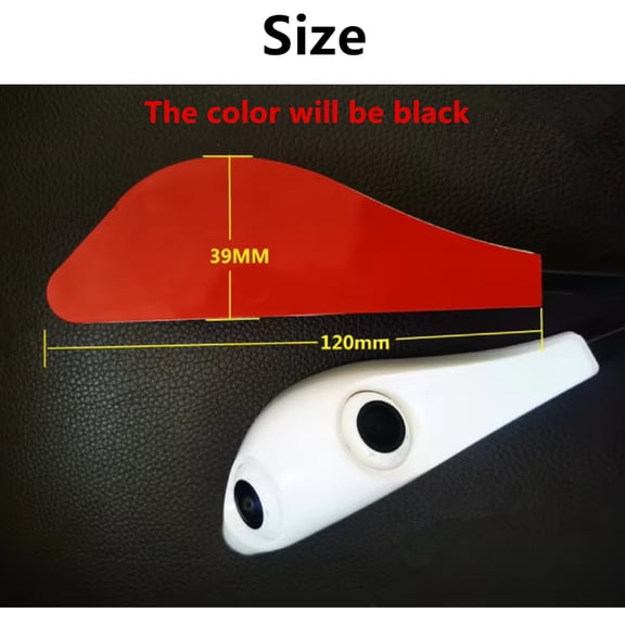 Phyun Car Blind Spot Side View Camera Right Dual Lens 2 in 1 AHD 1080P 4PIN Front Rear Easy Install Sticker Mount