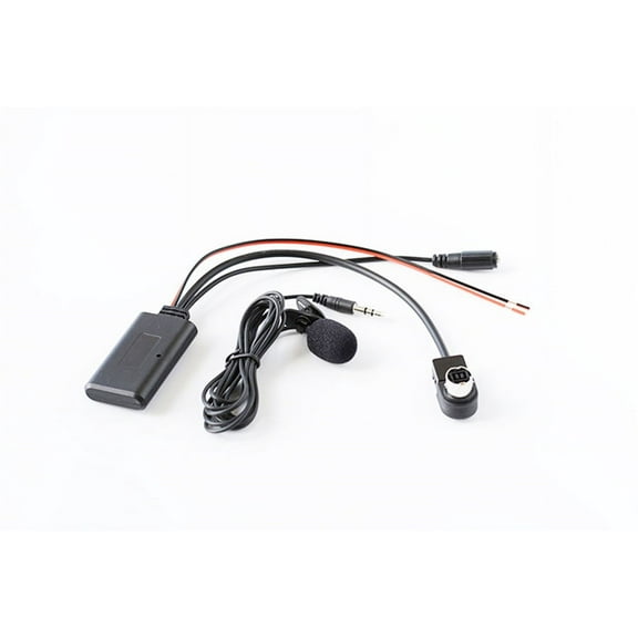 Phyun Car Bluetooth Audio Microphone Cable Wiring For Alpine / Jvc Ai-Net Kca-121B Stereo Aux Adapter Phone Calling Handsfree